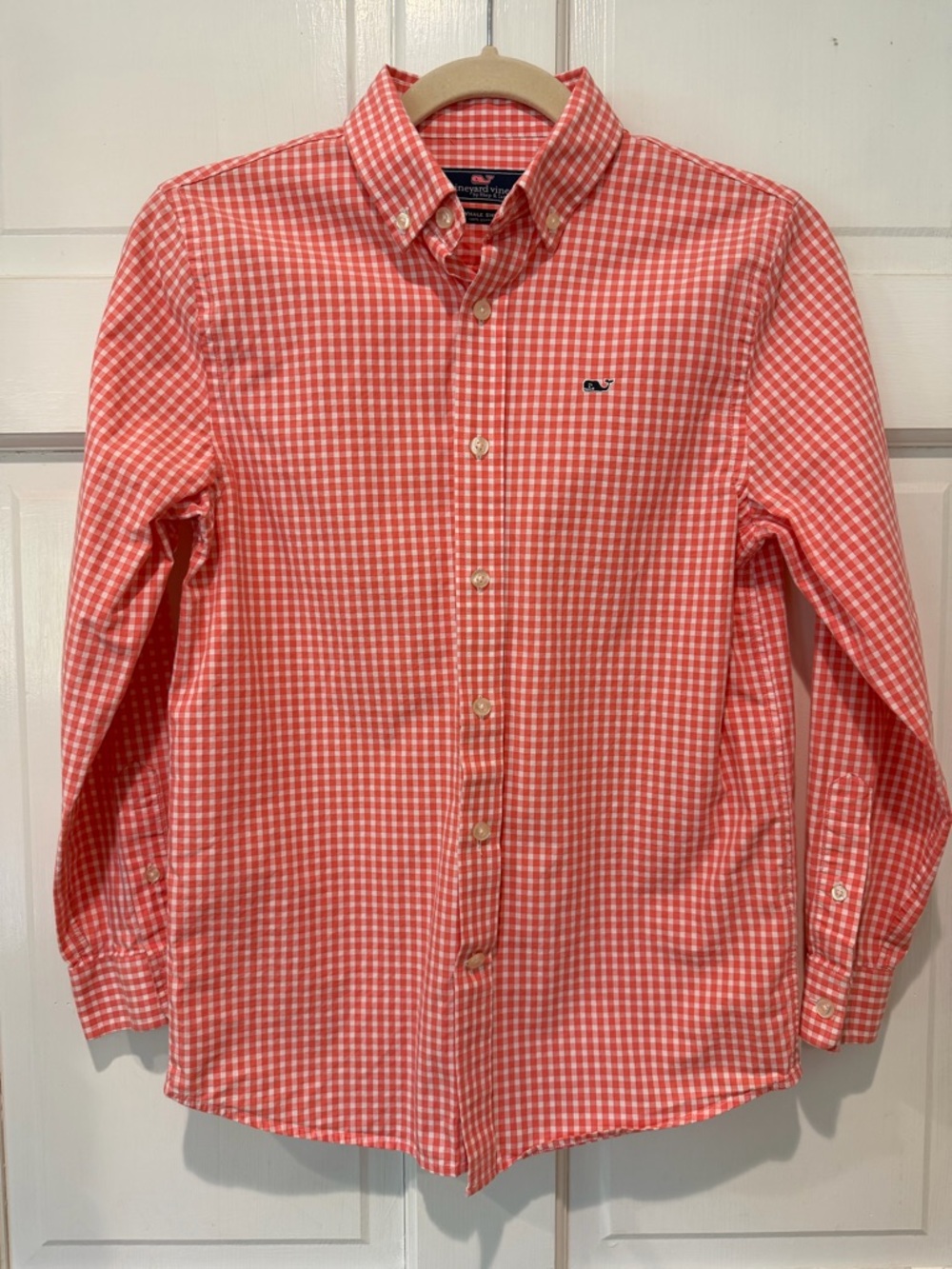 Vineyard Vines Boys Plaid Button-Down Whale Shirt